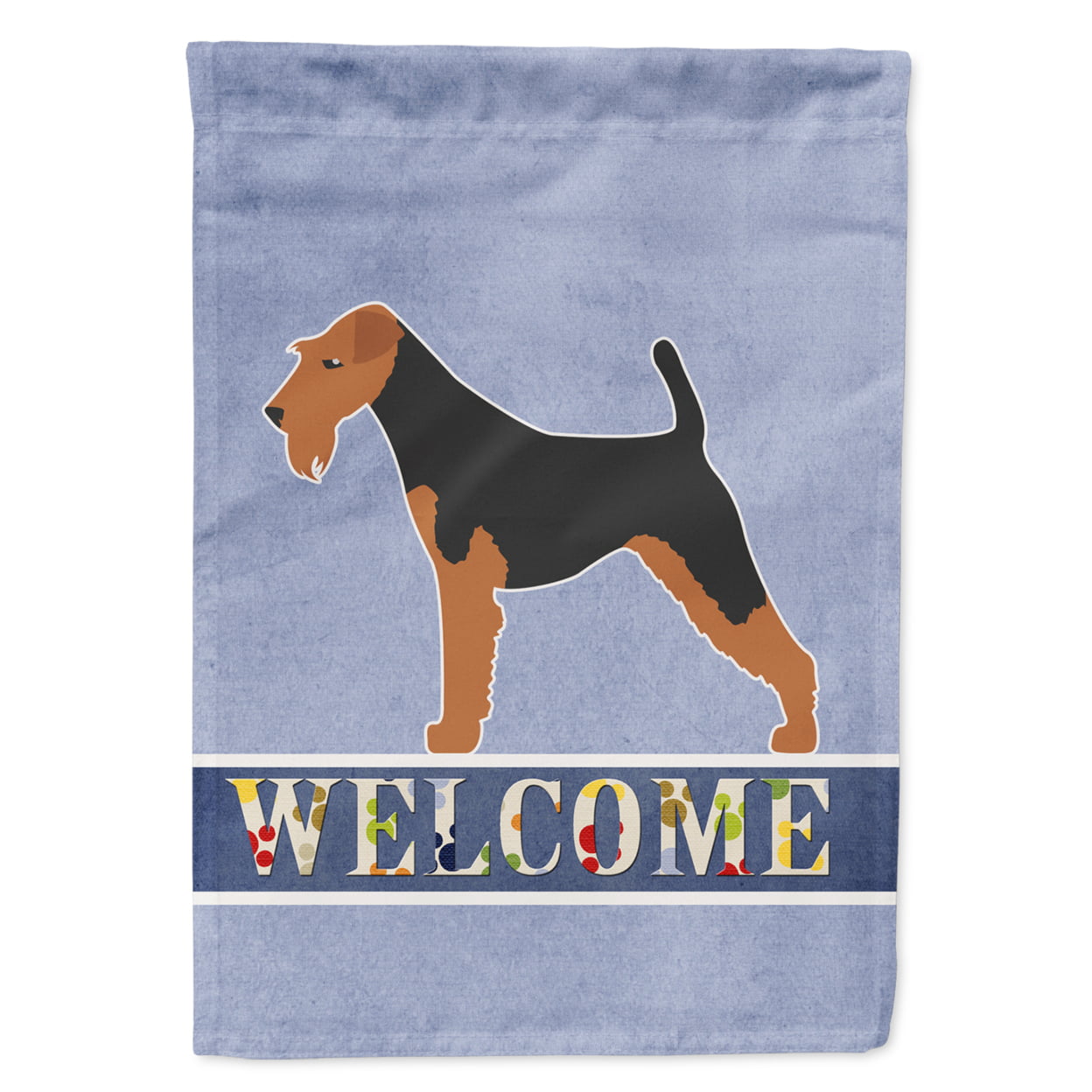 Welsh Terrier Welcome Garden Size Flag