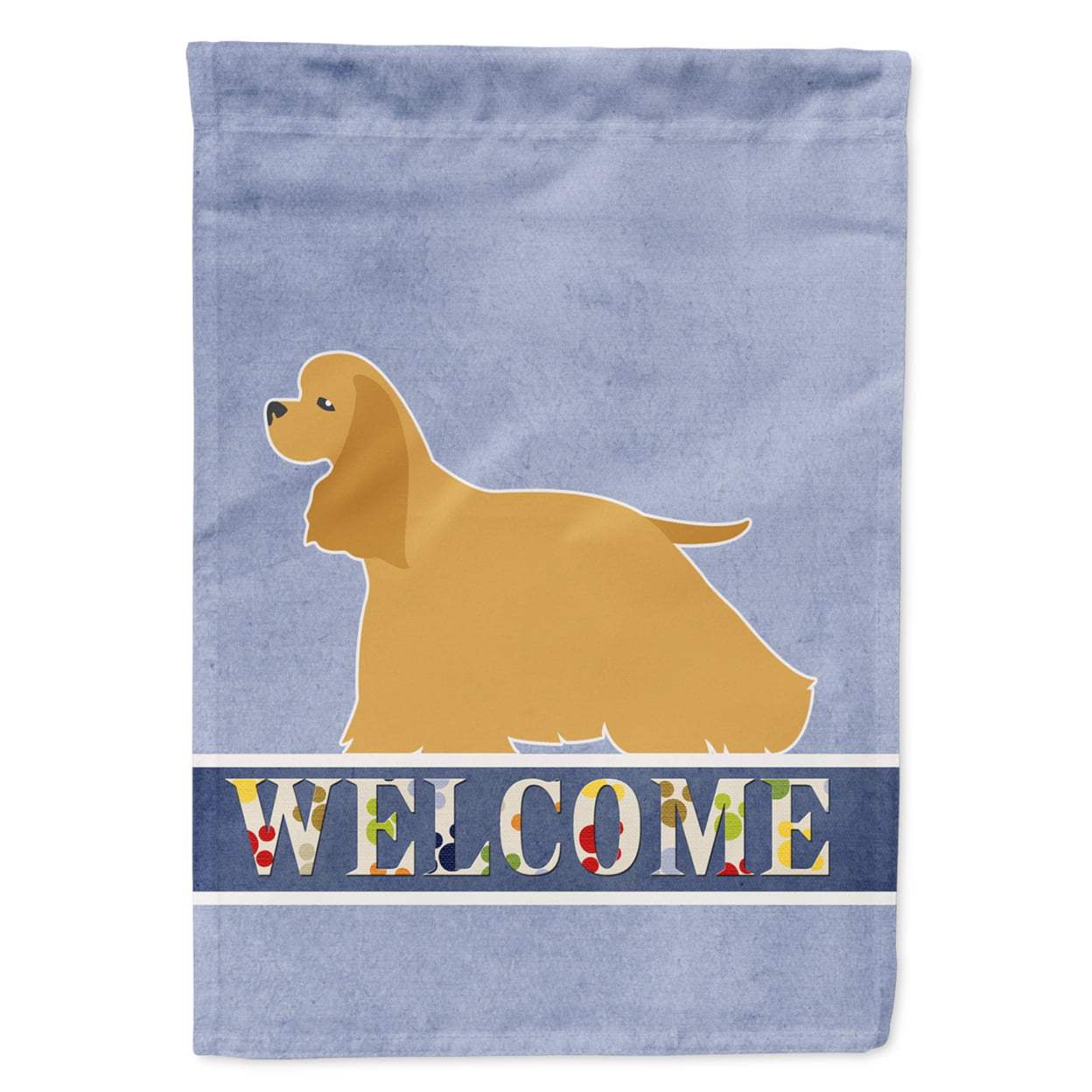 Cocker Spaniel Welcome Garden Size Flag