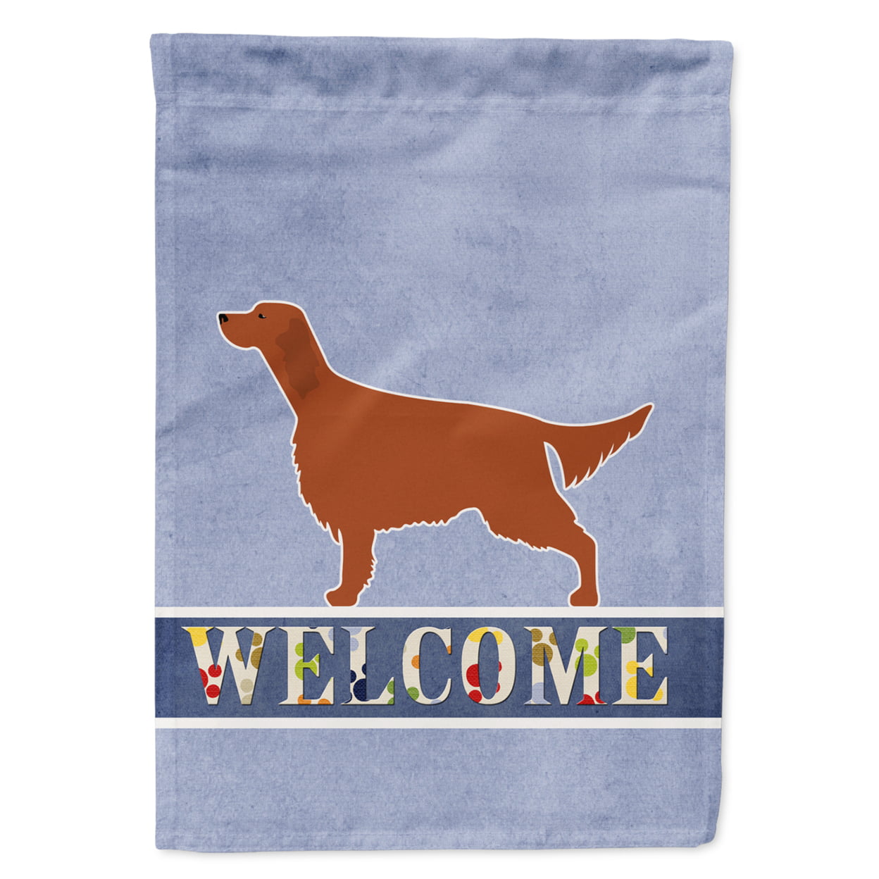 Irish Setter Welcome Garden Size Flag