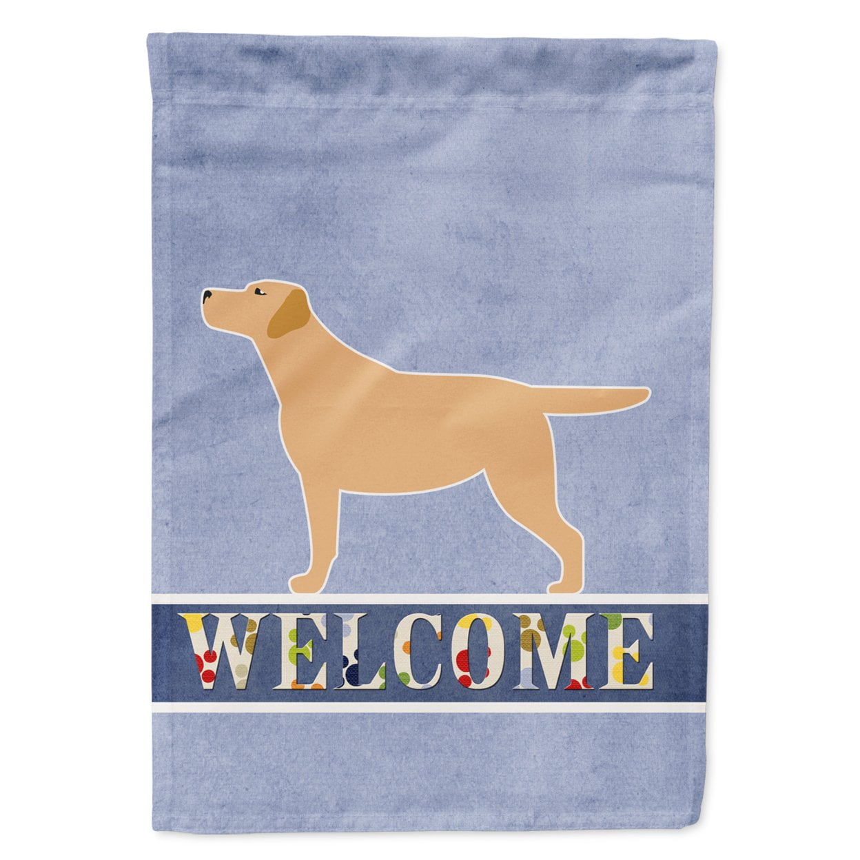 Yellow Labrador Retriever Welcome Garden Size Flag