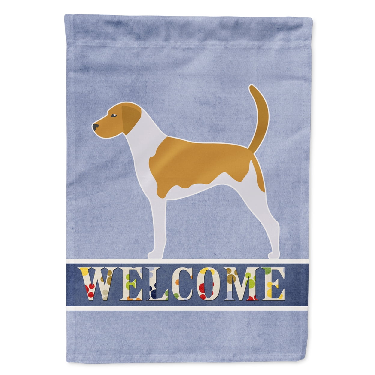 American Foxhound Welcome Garden Size Flag