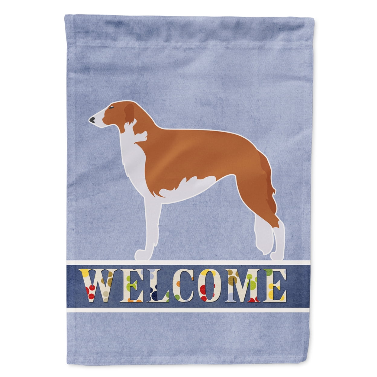 Borzoi Russian Greyhound Welcome Garden Size Flag