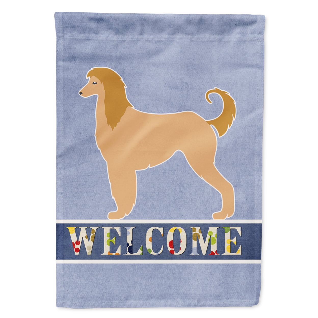 Afghan Hound Welcome Garden Size Flag
