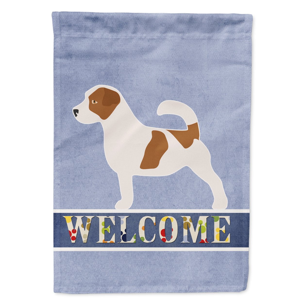 Jack Russell Terrier Welcome Garden Size Flag
