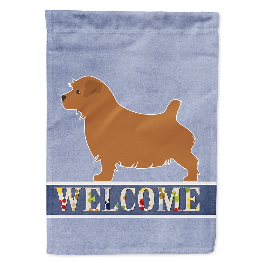 Norfolk Terrier Welcome Garden Size Flag