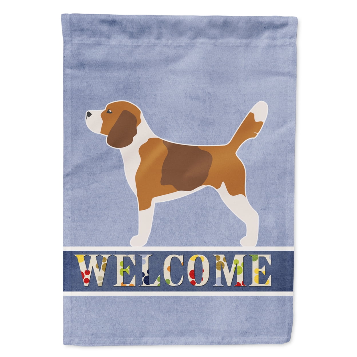 Beagle Welcome Garden Size Flag
