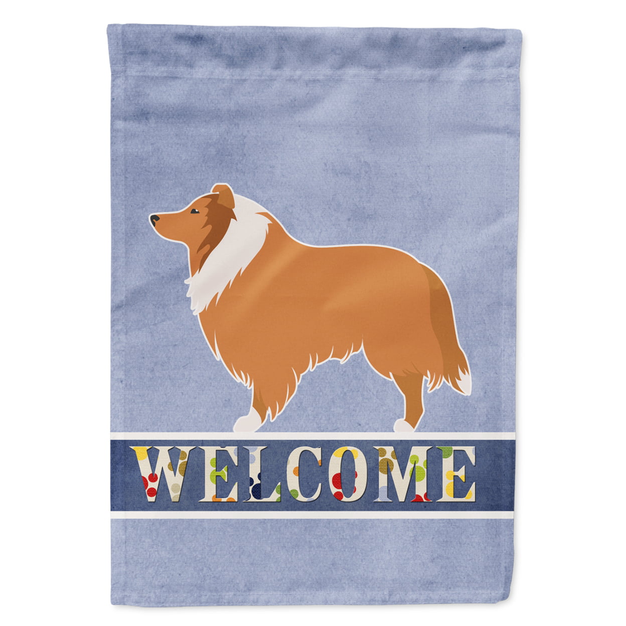 Collie Welcome Garden Size Flag
