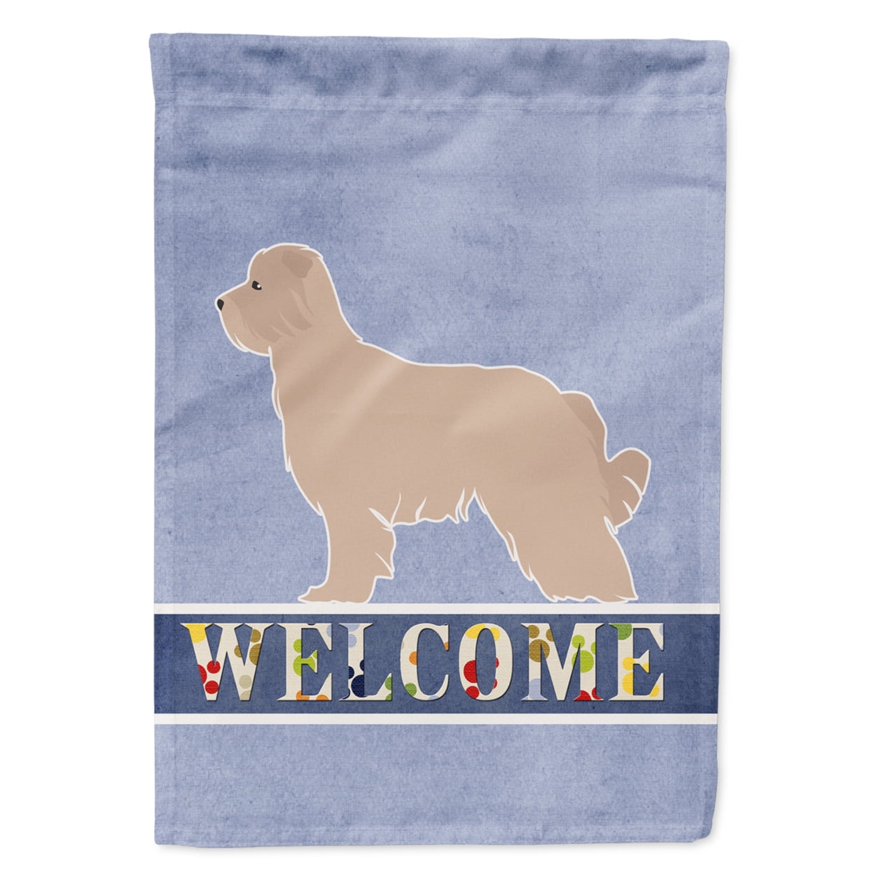 Pyrenean Shepherd Welcome Garden Size Flag