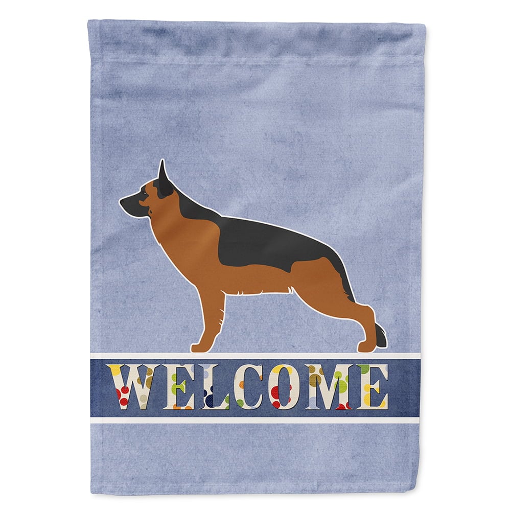 German Shepherd Welcome Garden Size Flag