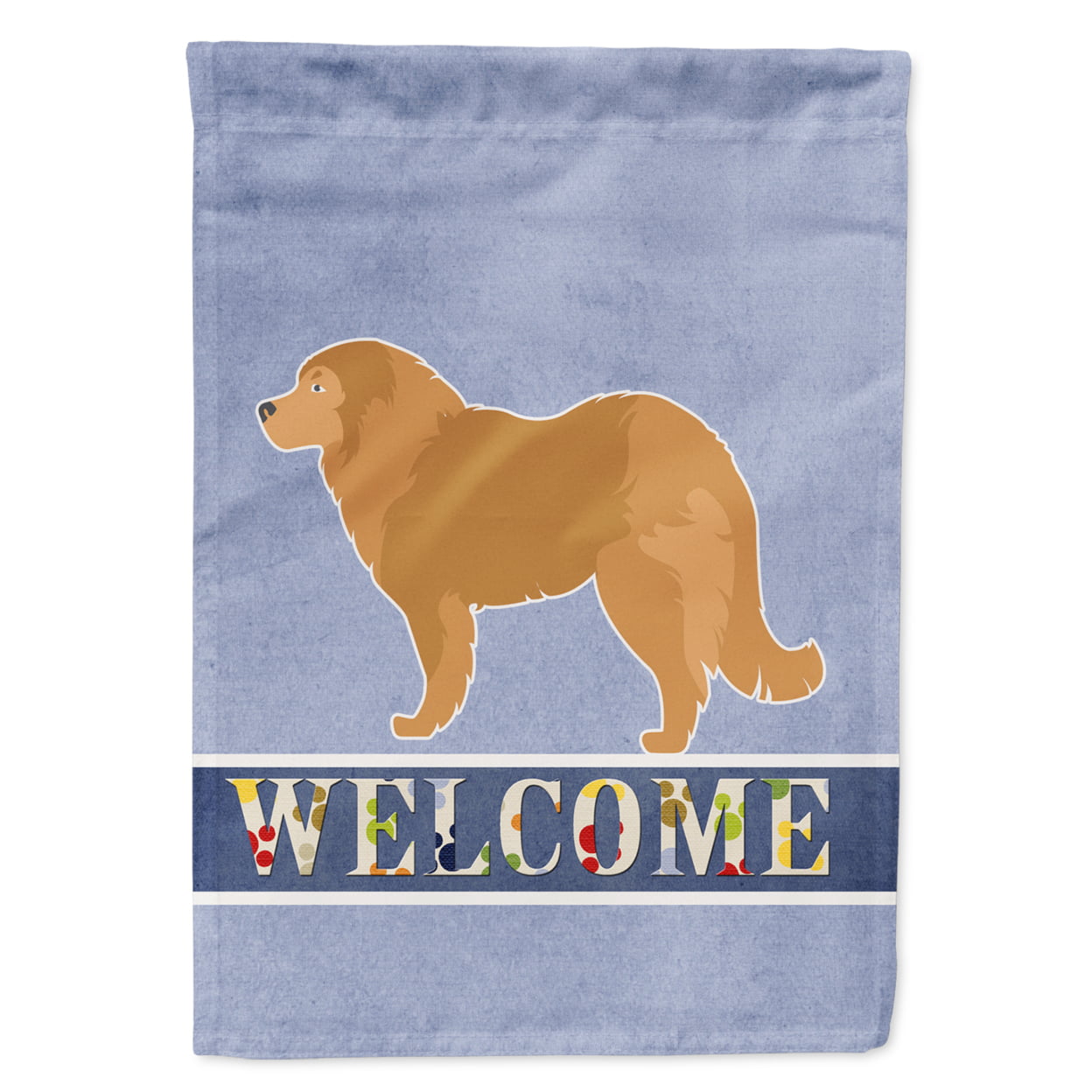 Caucasian Shepherd Dog Welcome Garden Size Flag