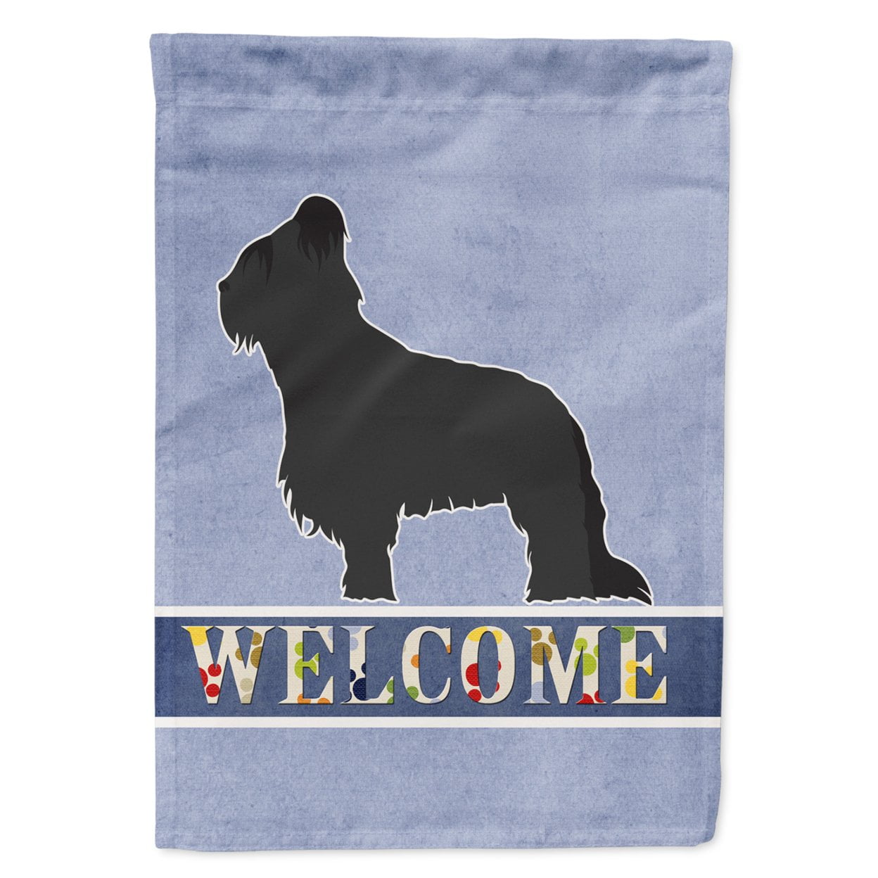 BB5530GF Briard Welcome Garden Size Flag