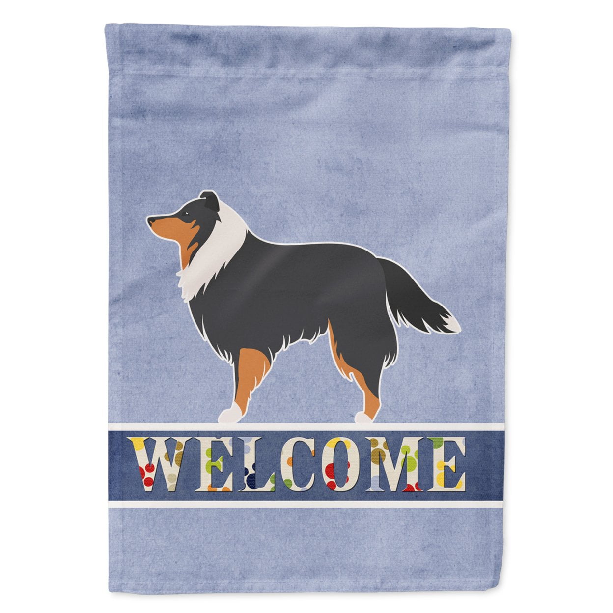 Sheltie & Shetland Sheepdog Welcome Garden Size Flag