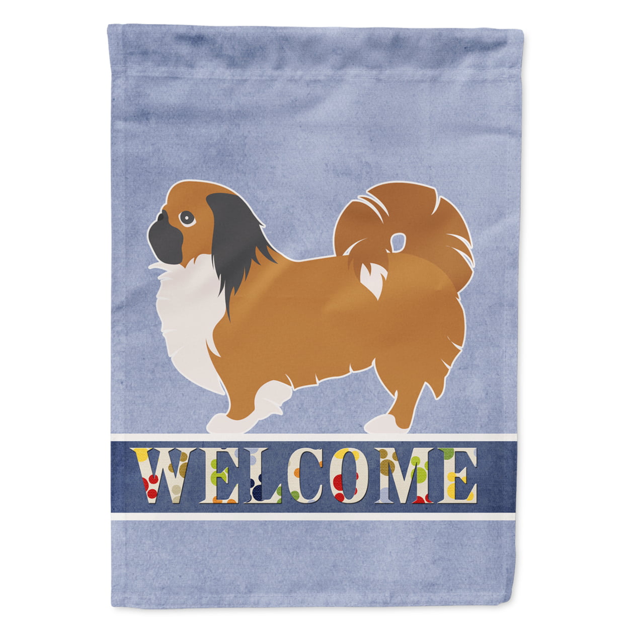 Pekingese Welcome Garden Size Flag