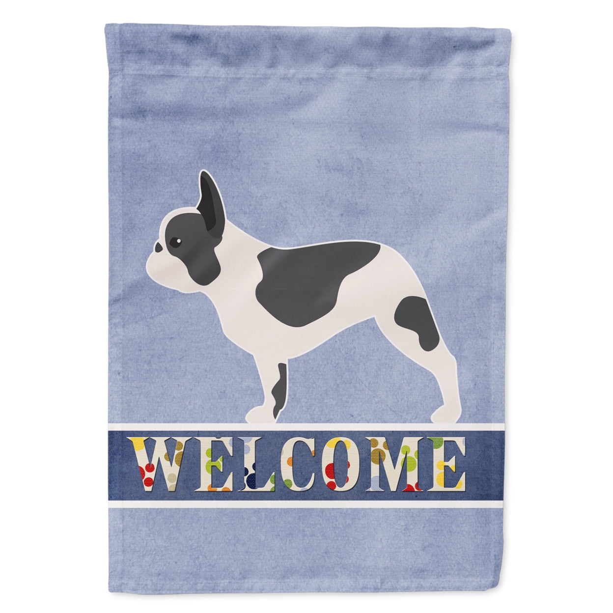 French Bulldog Welcome Garden Size Flag