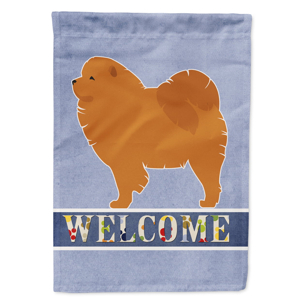 Chow Chow Welcome Garden Size Flag