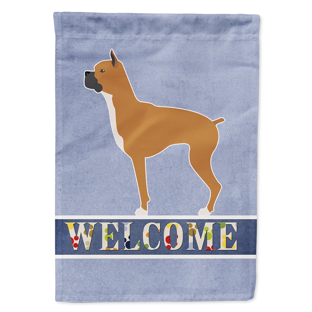 Boxer Welcome Garden Size Flag