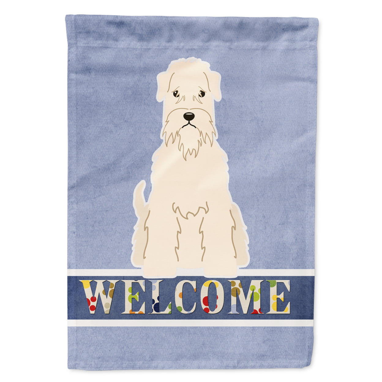 Soft Coated Wheaten Terrier Welcome Garden Size Flag
