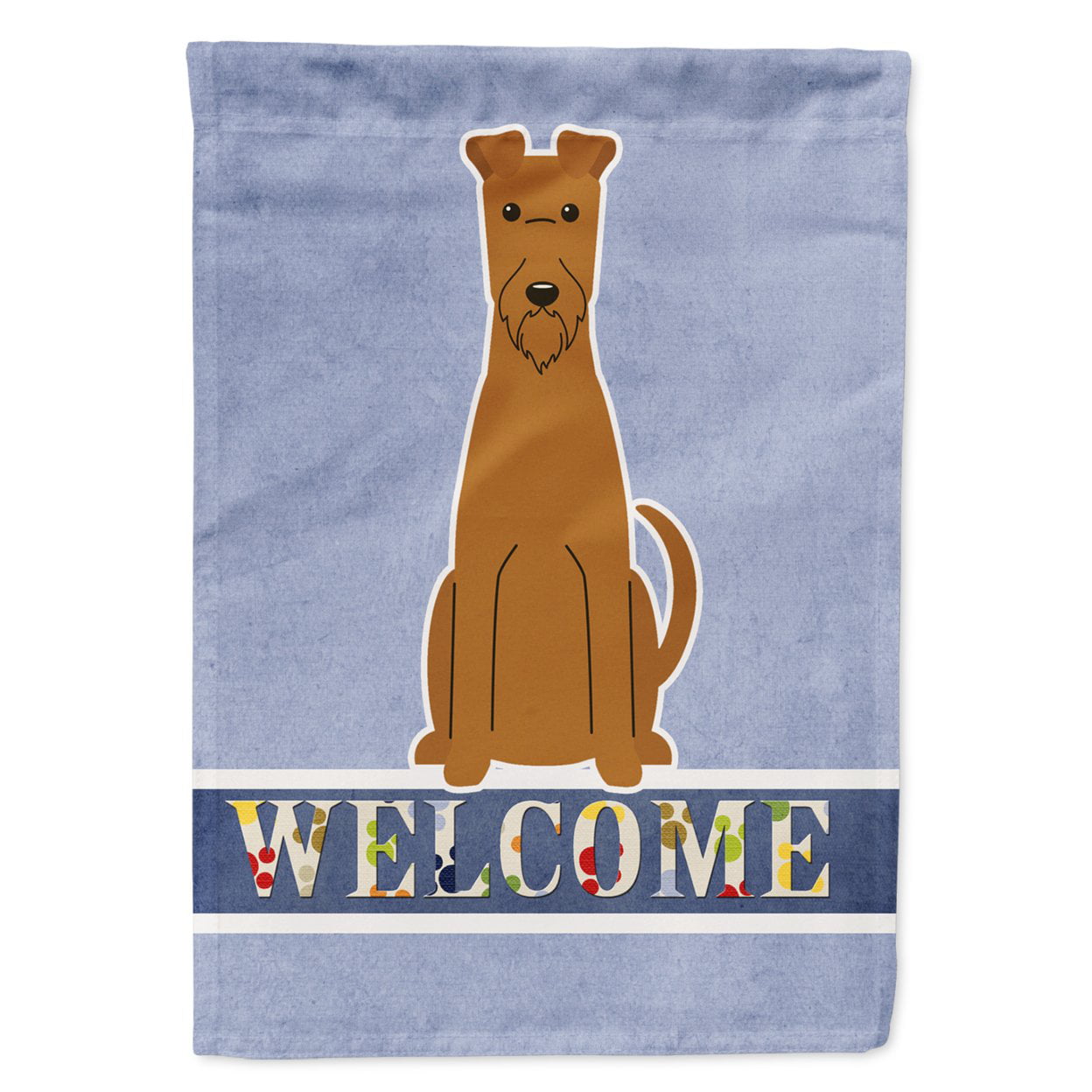 Irish Terrier Welcome Garden Size Flag