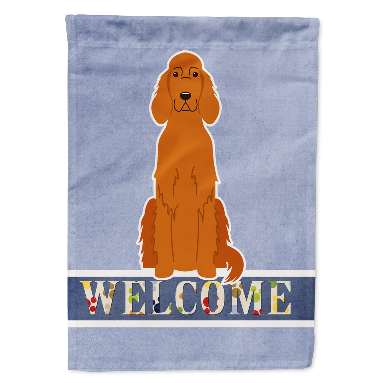 Irish Setter Welcome Garden Size Flag