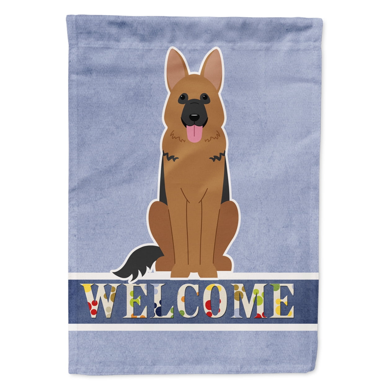 German Shepherd Welcome Garden Size Flag