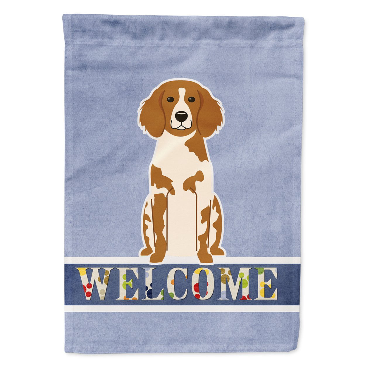 Brittany Spaniel Welcome Garden Size Flag