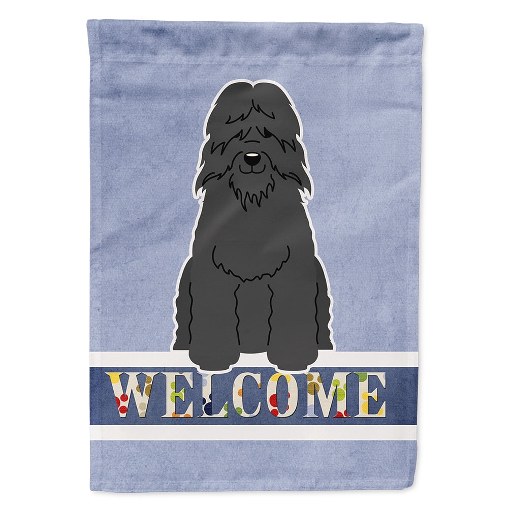 Bouvier Des Flandres Welcome Garden Size Flag