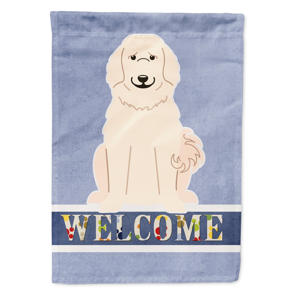 Great Pyrenese Welcome Garden Size Flag