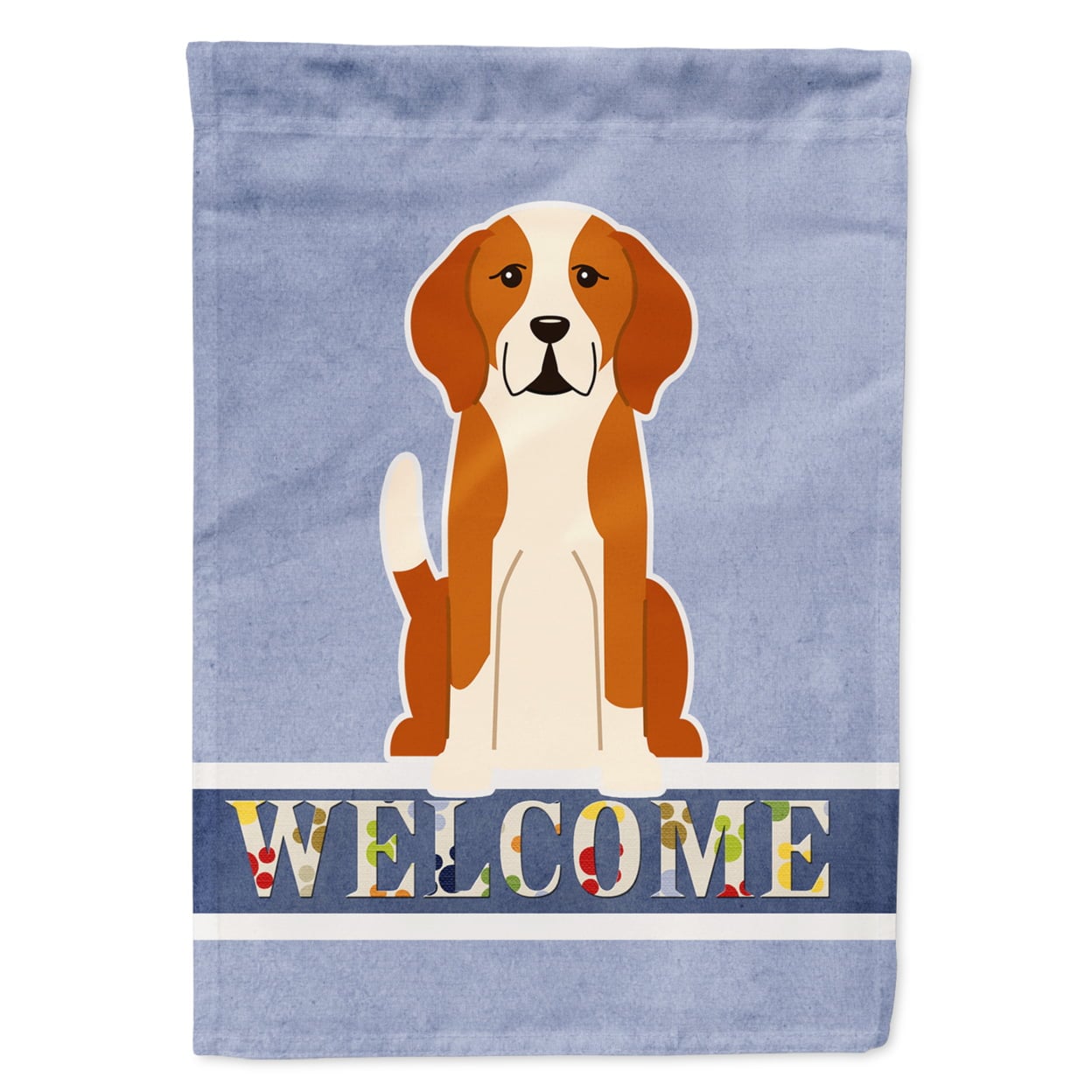 English Foxhound Welcome Garden Size Flag