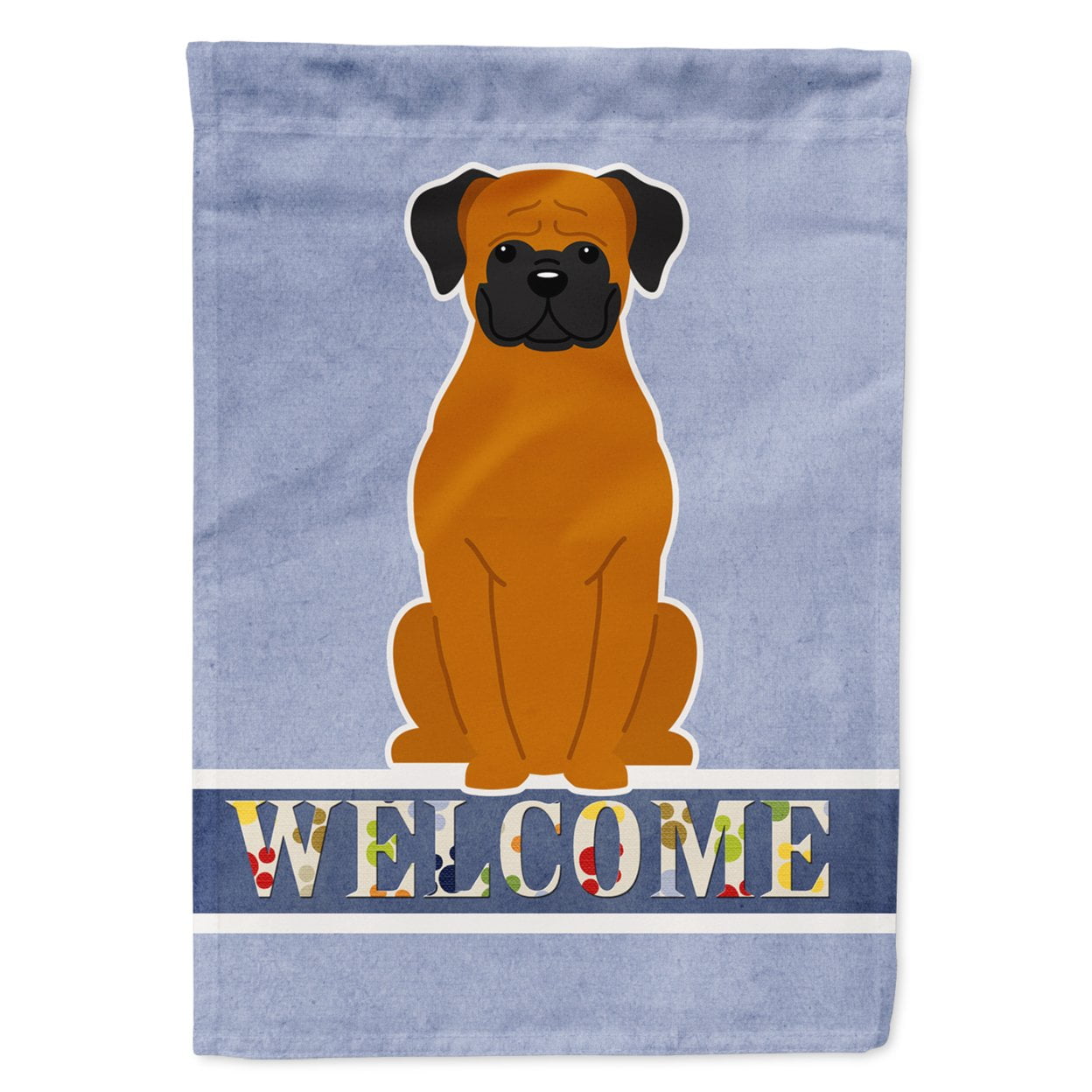Fawn Boxer Welcome Garden Size Flag