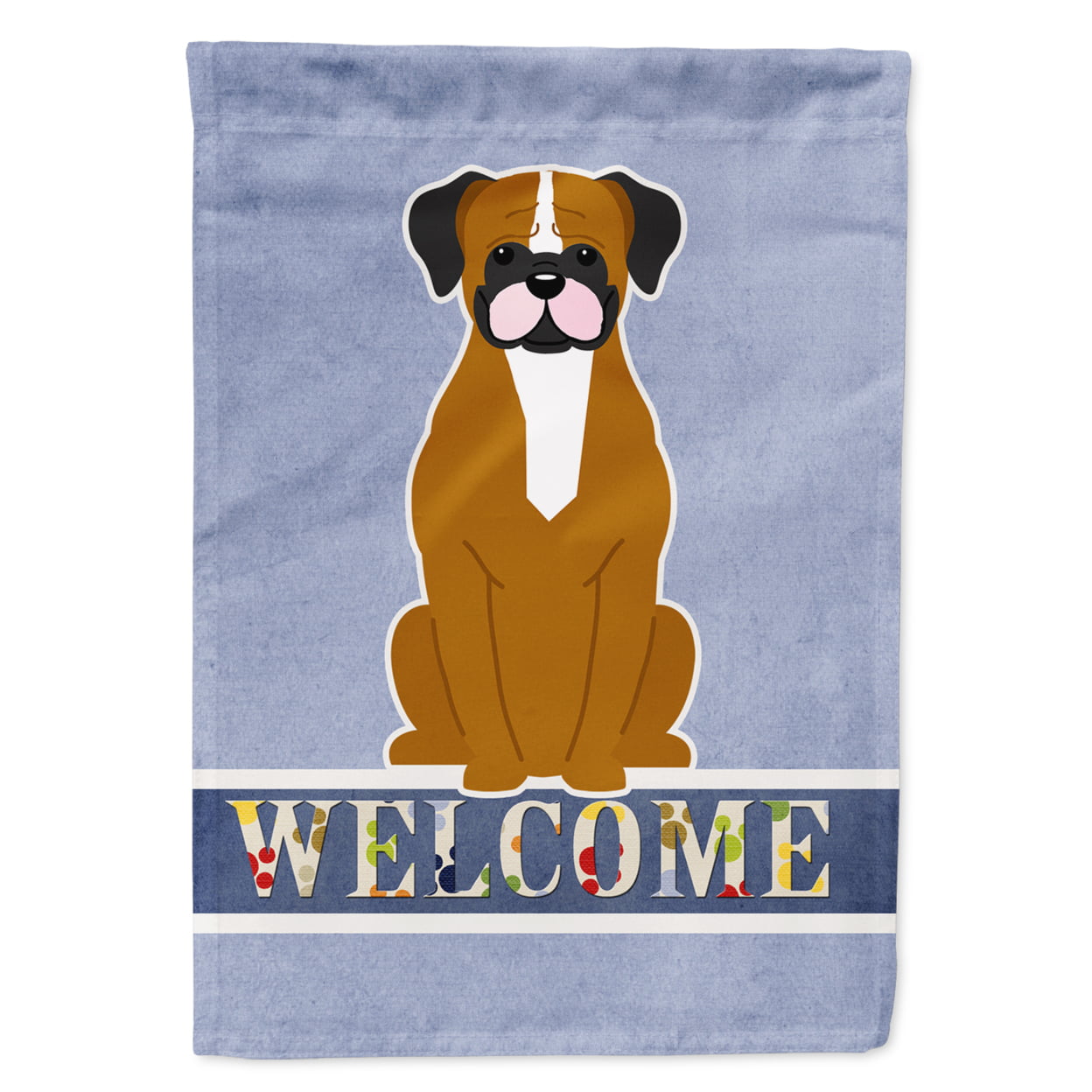 Flashy Fawn Boxer Welcome Garden Size Flag