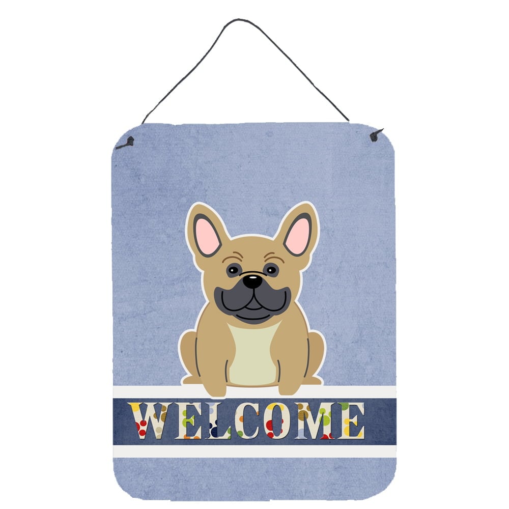 French Bulldog Cream Welcome Wall or Door Hanging Prints