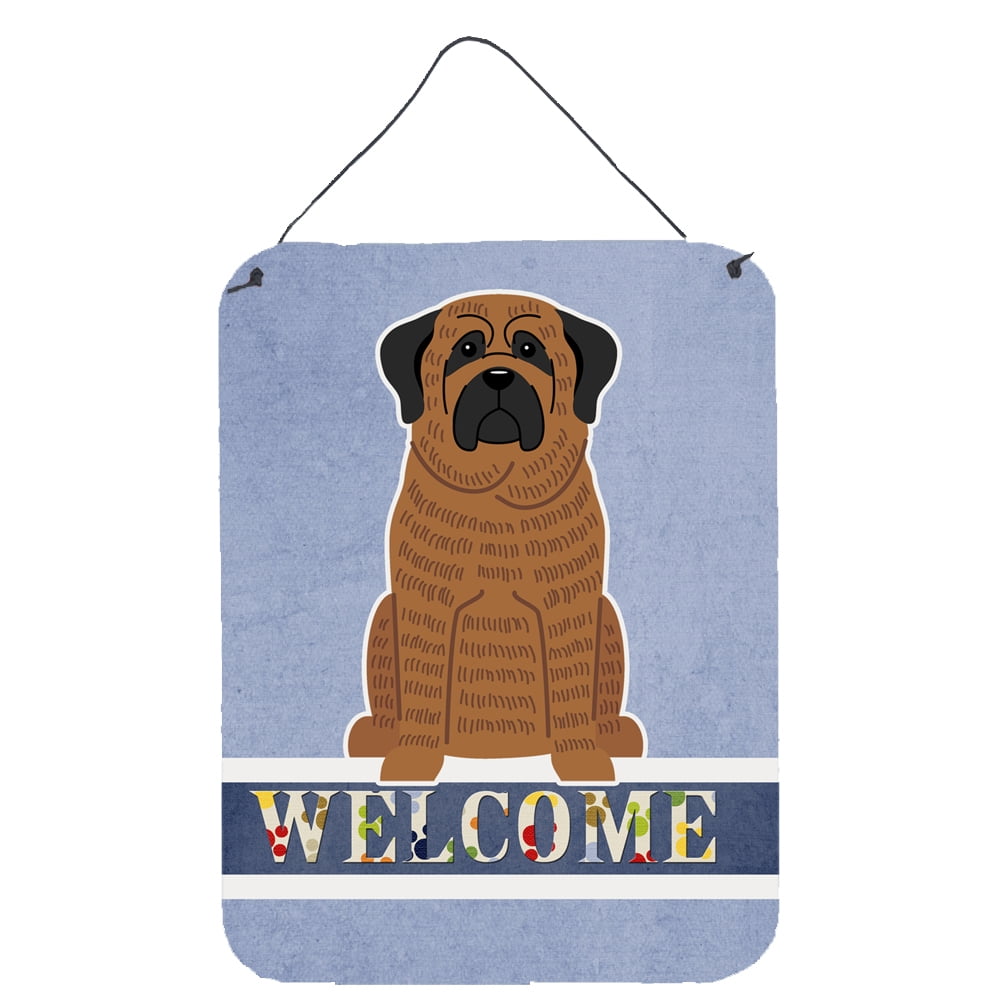 Mastiff Brindle Welcome Wall or Door Hanging Prints
