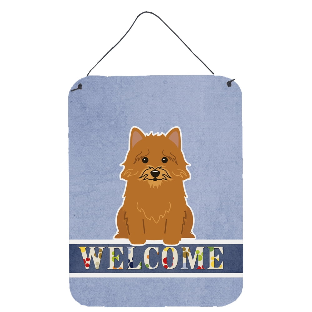 Norwich Terrier Welcome Wall or Door Hanging Prints