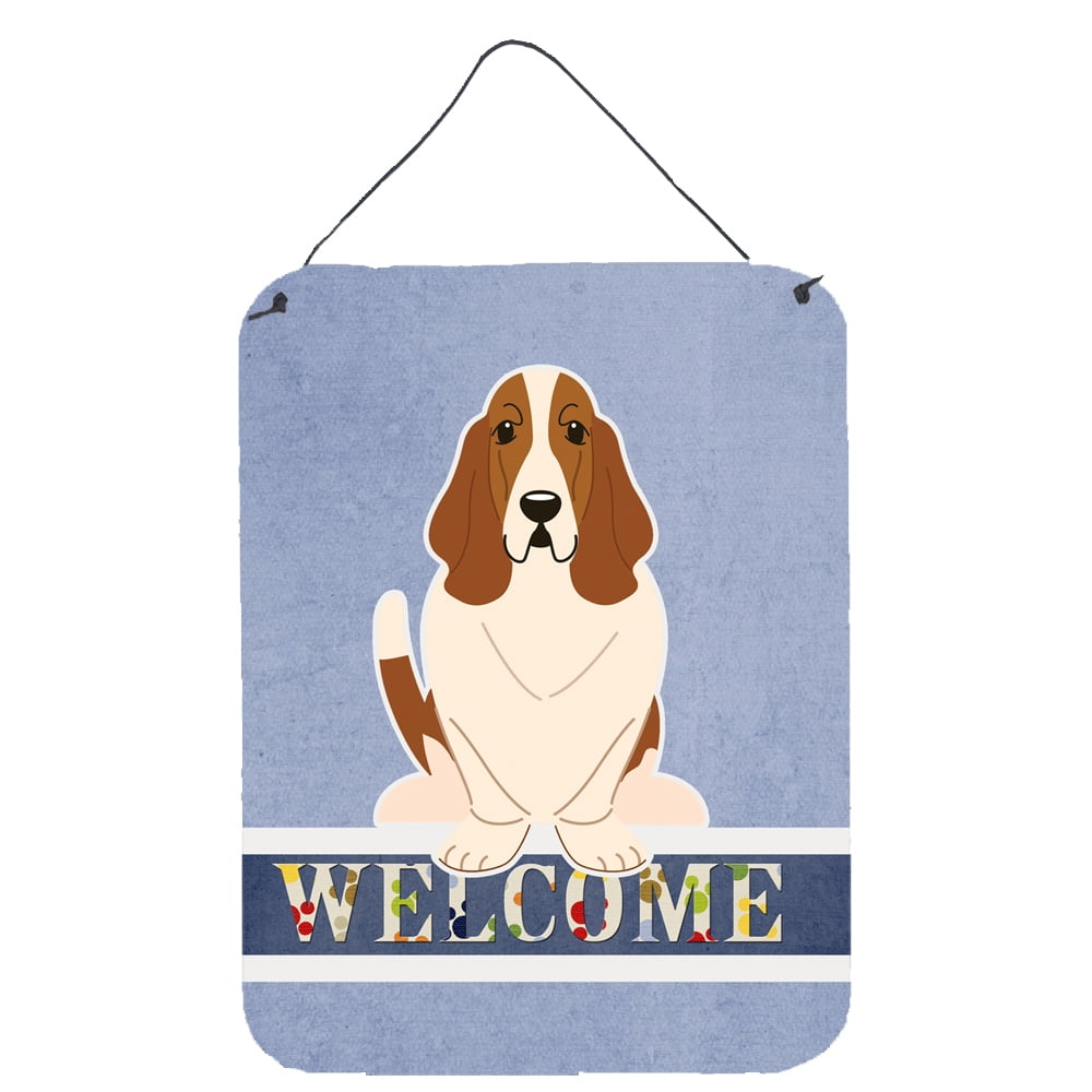 Basset Hound Welcome Wall or Door Hanging Prints