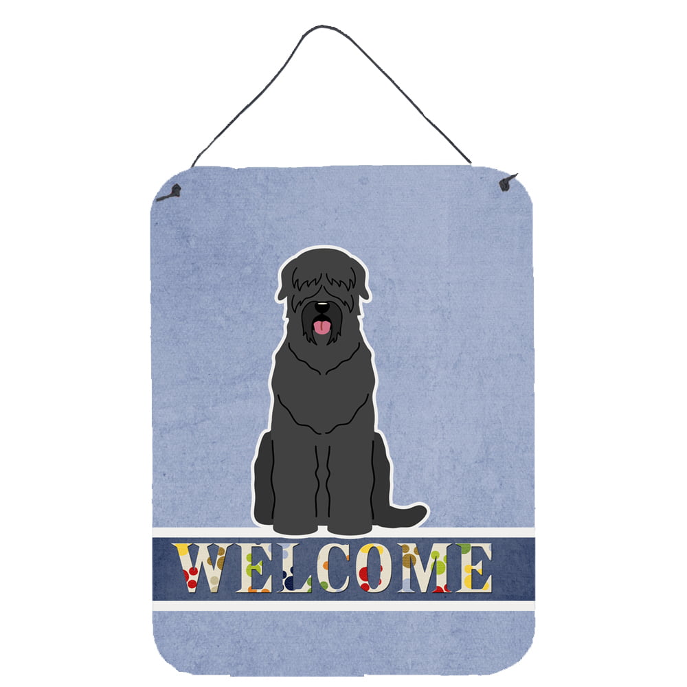 Black Russian Terrier Welcome Wall or Door Hanging Prints