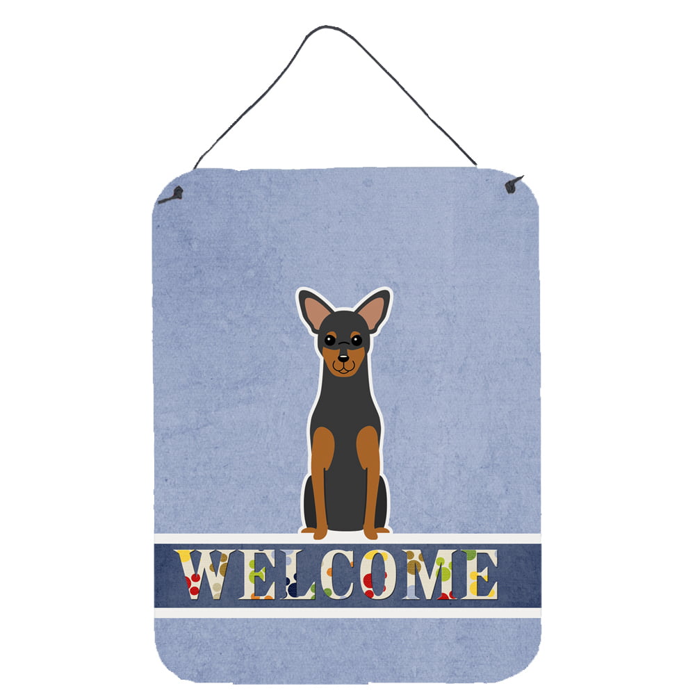 Manchester Terrier Welcome Wall or Door Hanging Prints