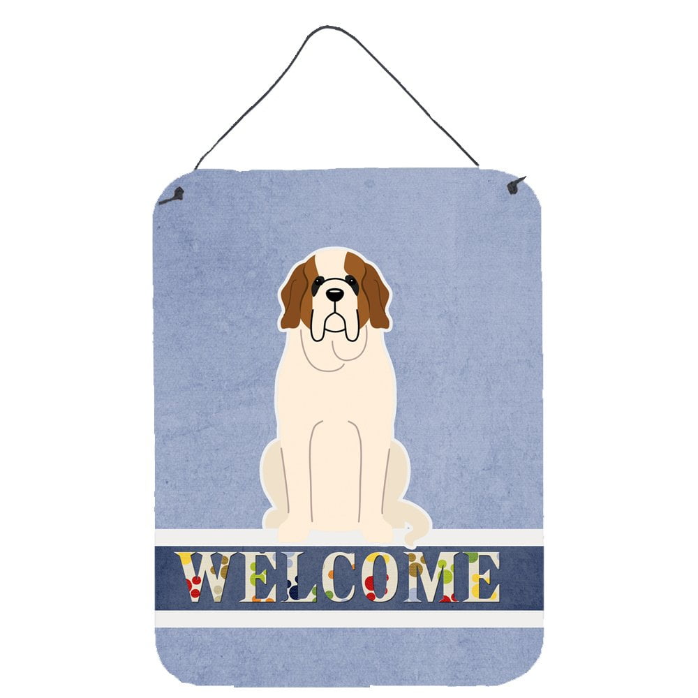 Saint Bernard Welcome Wall or Door Hanging Prints