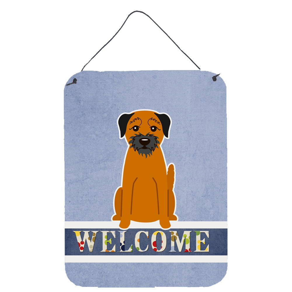 Border Terrier Welcome Wall or Door Hanging Prints