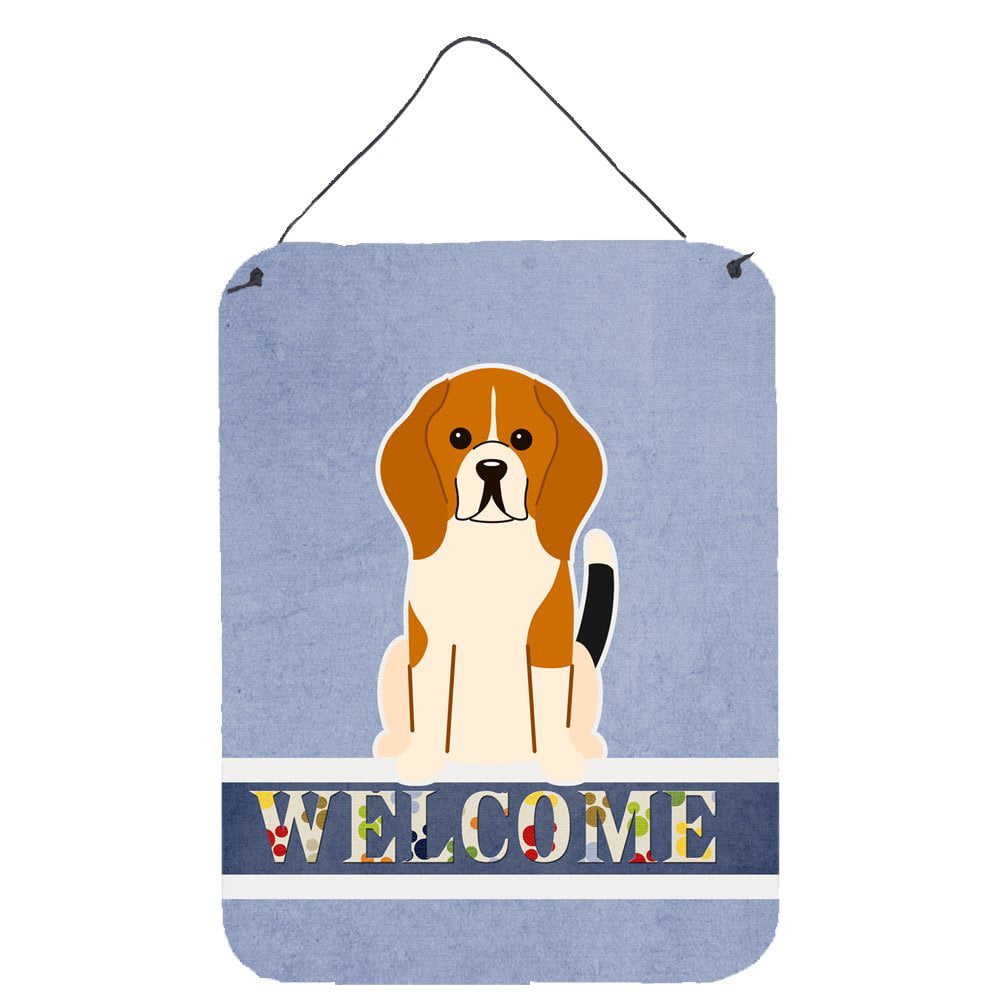 Beagle Tricolor Welcome Wall or Door Hanging Prints