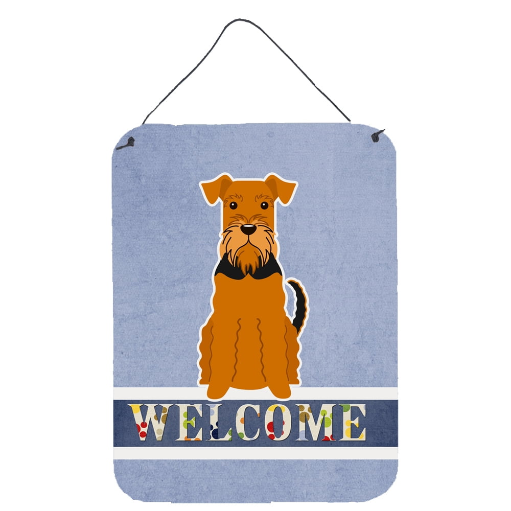 Airedale Welcome Wall or Door Hanging Prints