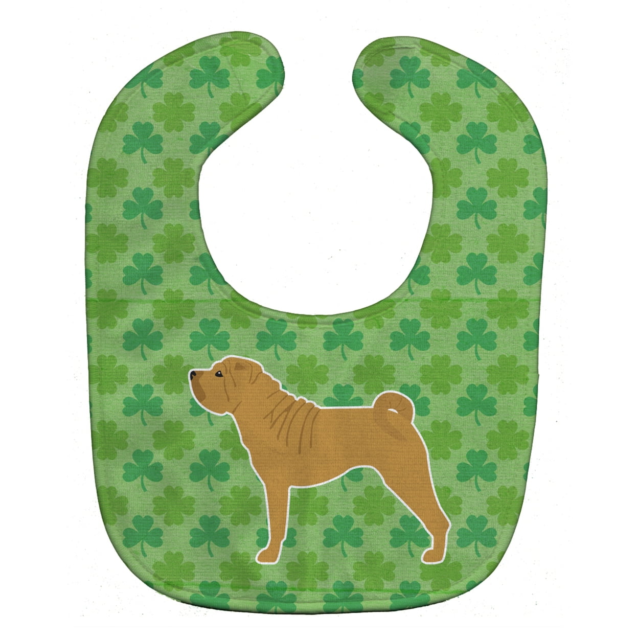 Shar Pei Merry Shamrocks Baby Bib