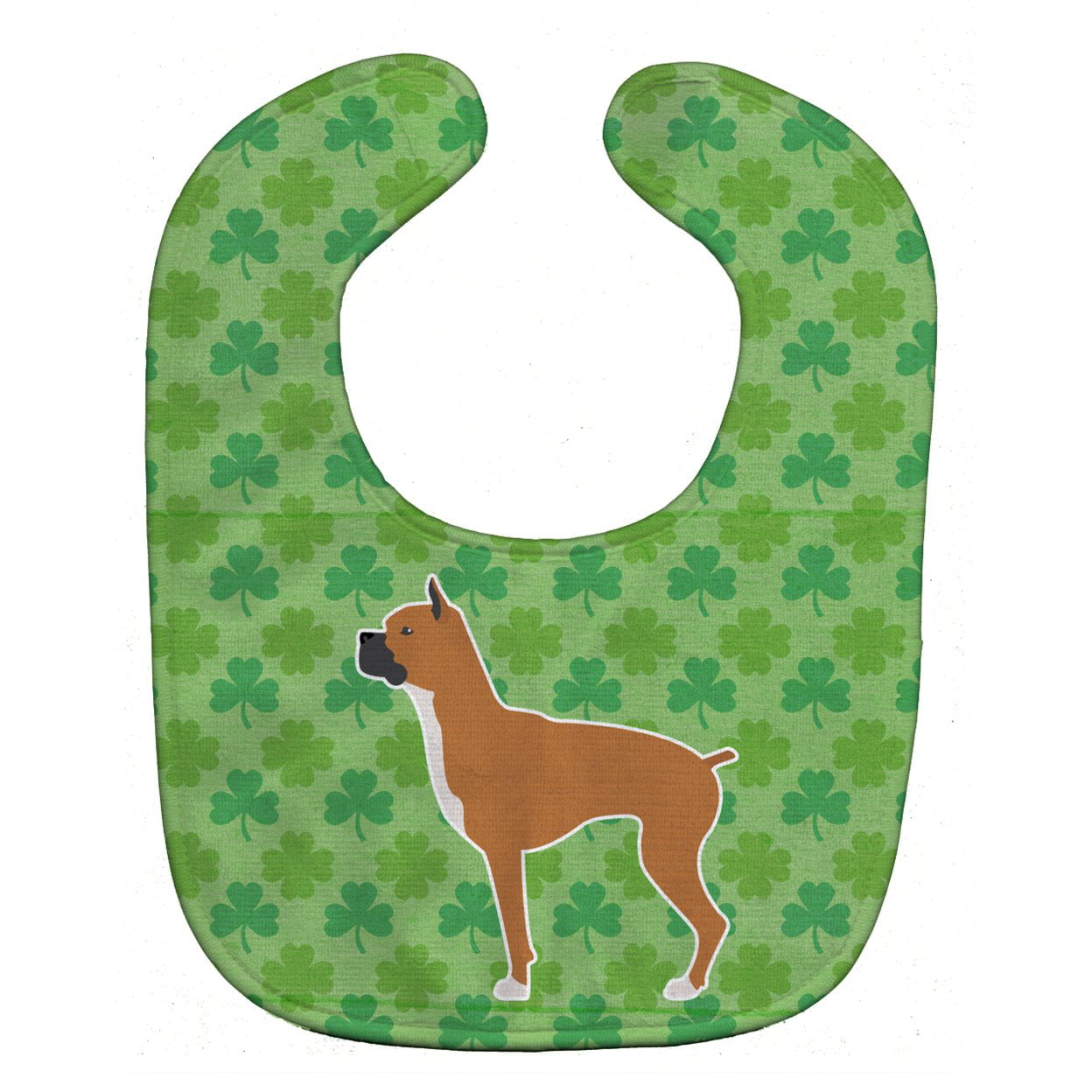BB6458BIB Boxer Shamrocks Baby Bib