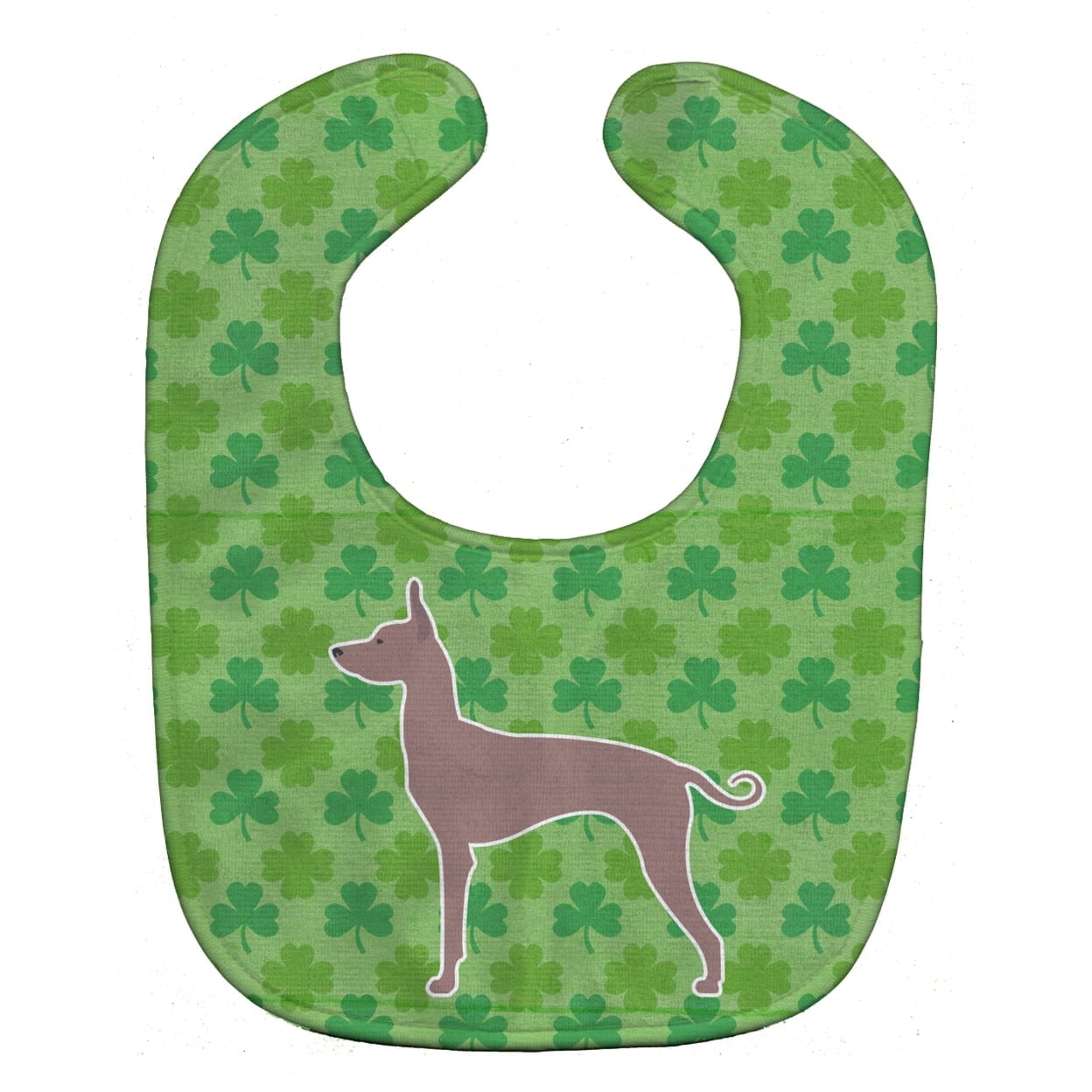 Dogo Argentino Shamrocks Baby Bib