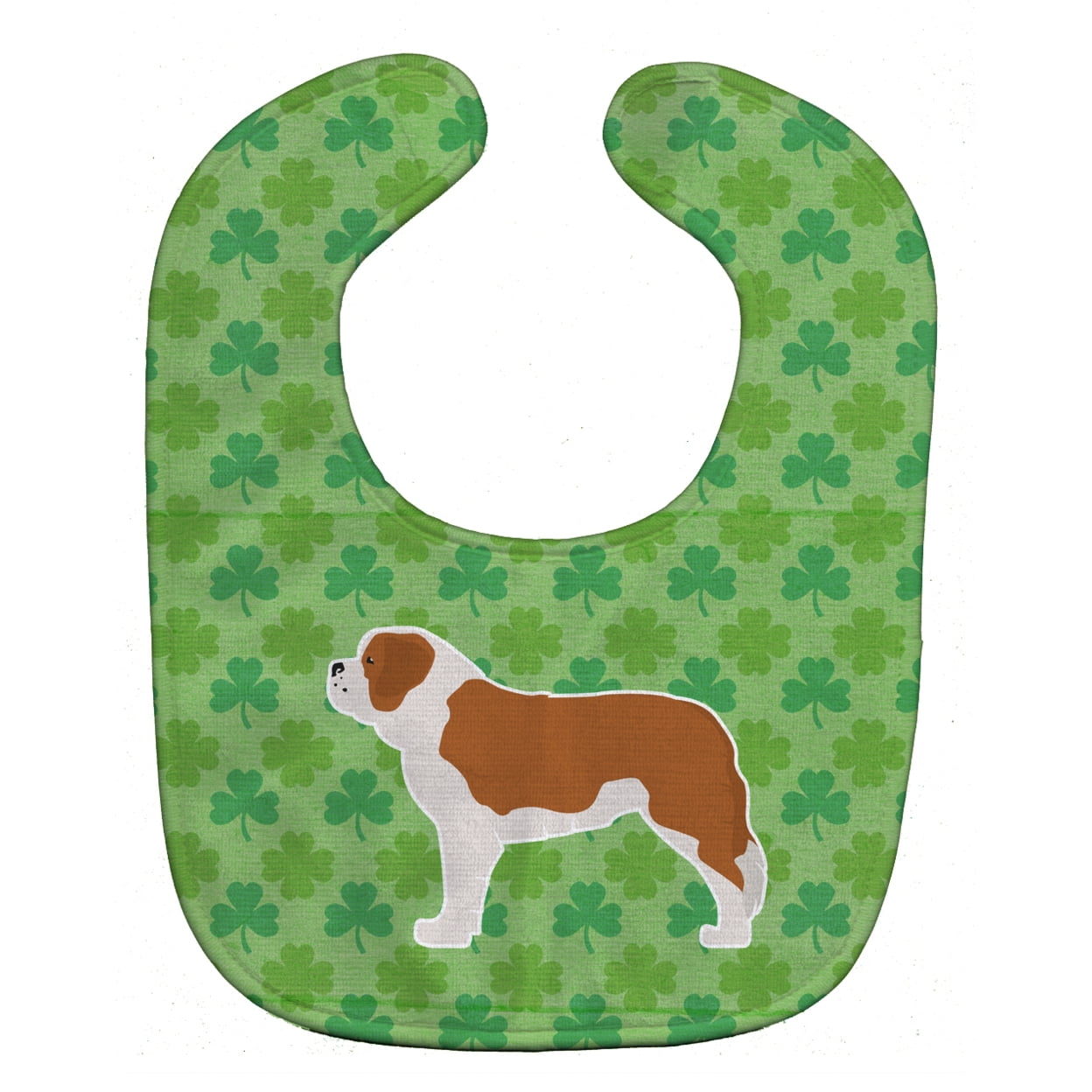 Saint Bernard Shamrocks Baby Bib