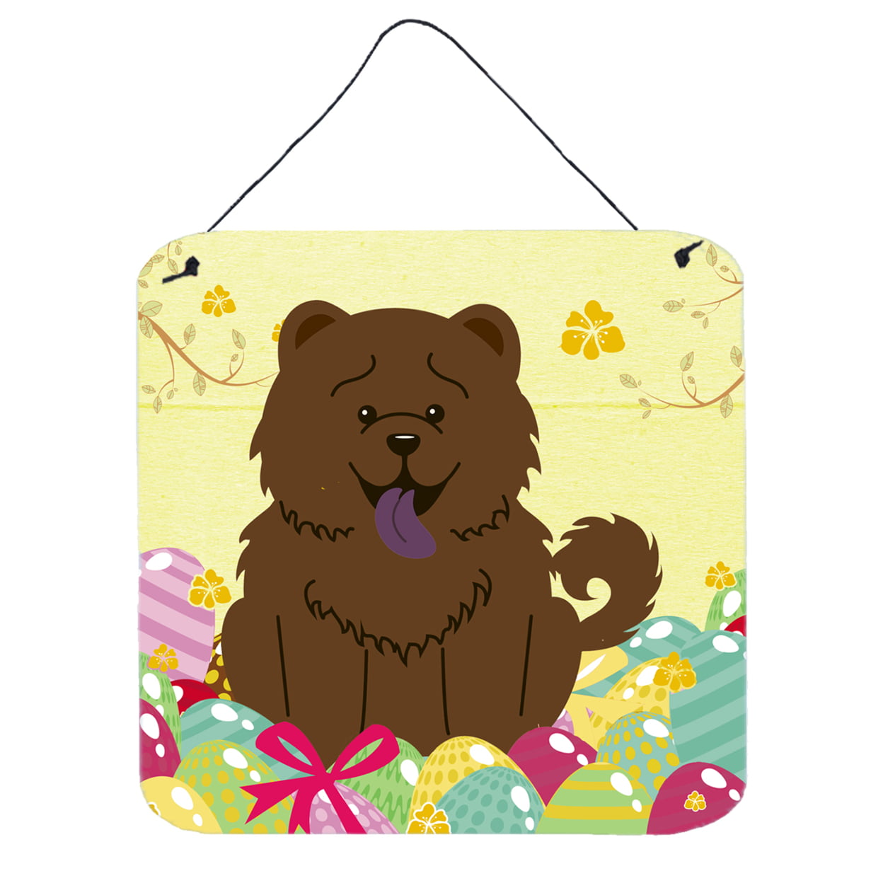 Easter Eggs Chow Chow Chocolate Wall or Door Hanging Prints