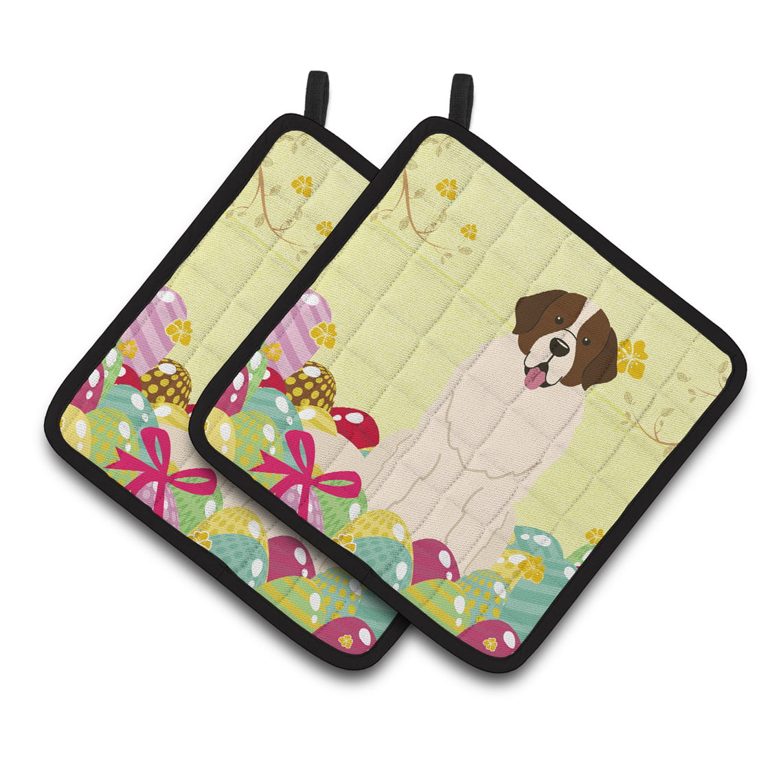 BB6027PTHD Easter Eggs Moscow Watchdog Pair of Pot Holders