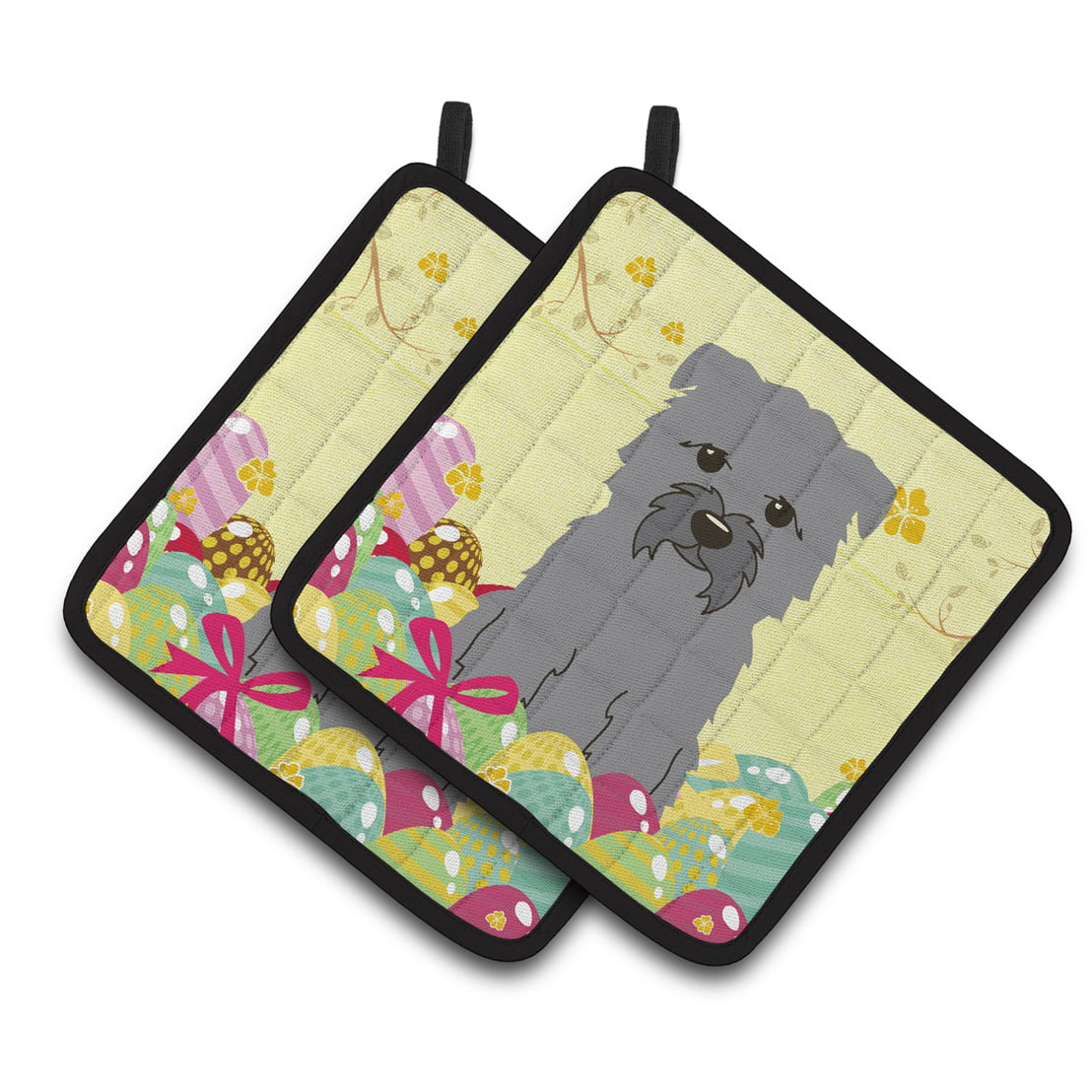 Easter Eggs Glen of Imal Grey Pair of Pot Holders