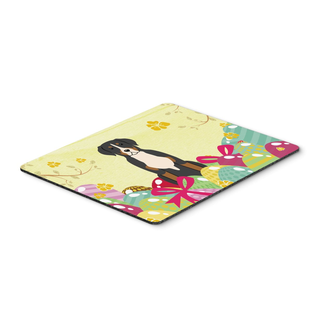 BB6037MP Easter Eggs Greater Swiss Mountain Dog Mouse Pad, Hot Pad or Trivet