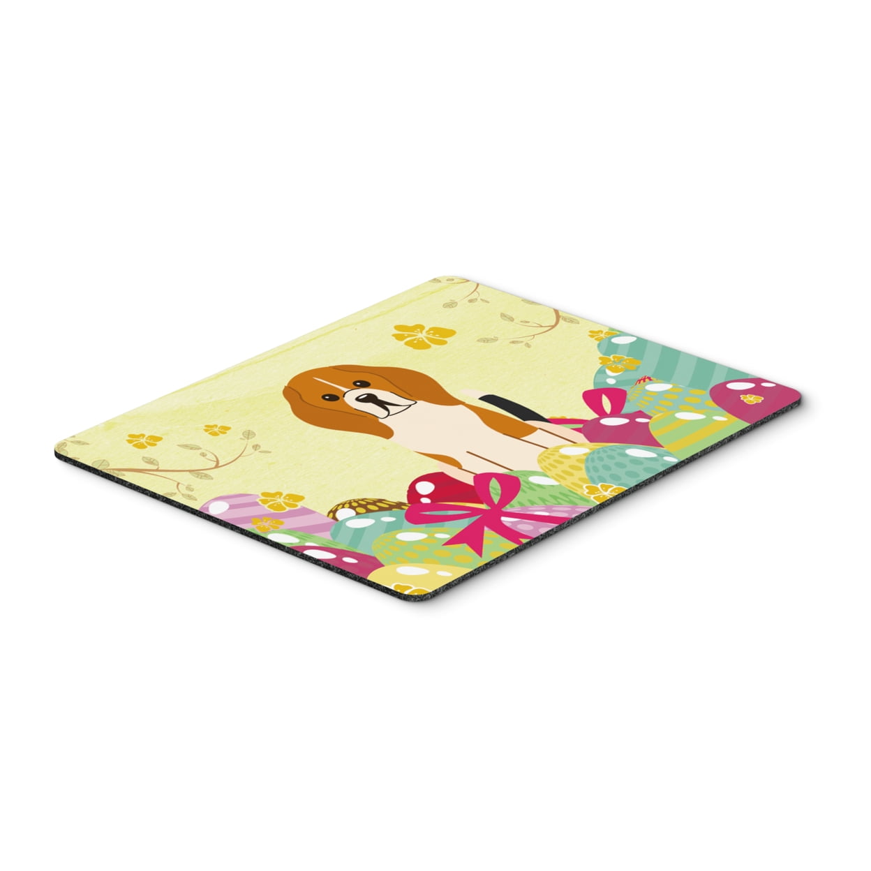 Easter Eggs Beagle Tricolor Mouse Pad, Hot Pad or Trivet