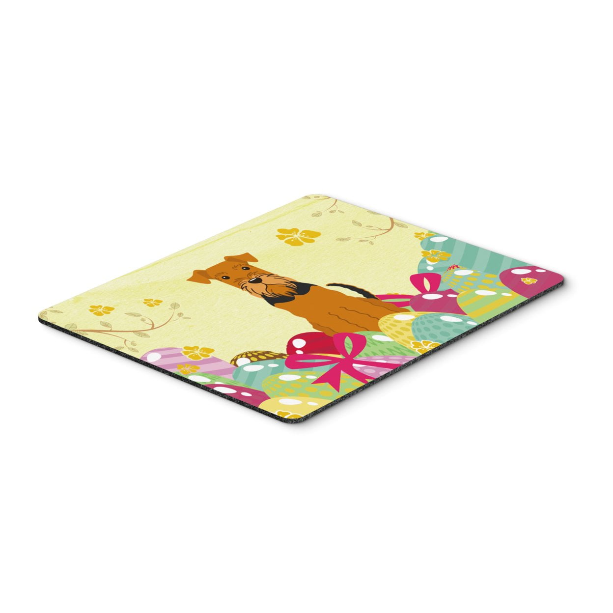 Easter Eggs Airedale Mouse Pad, Hot Pad or Trivet